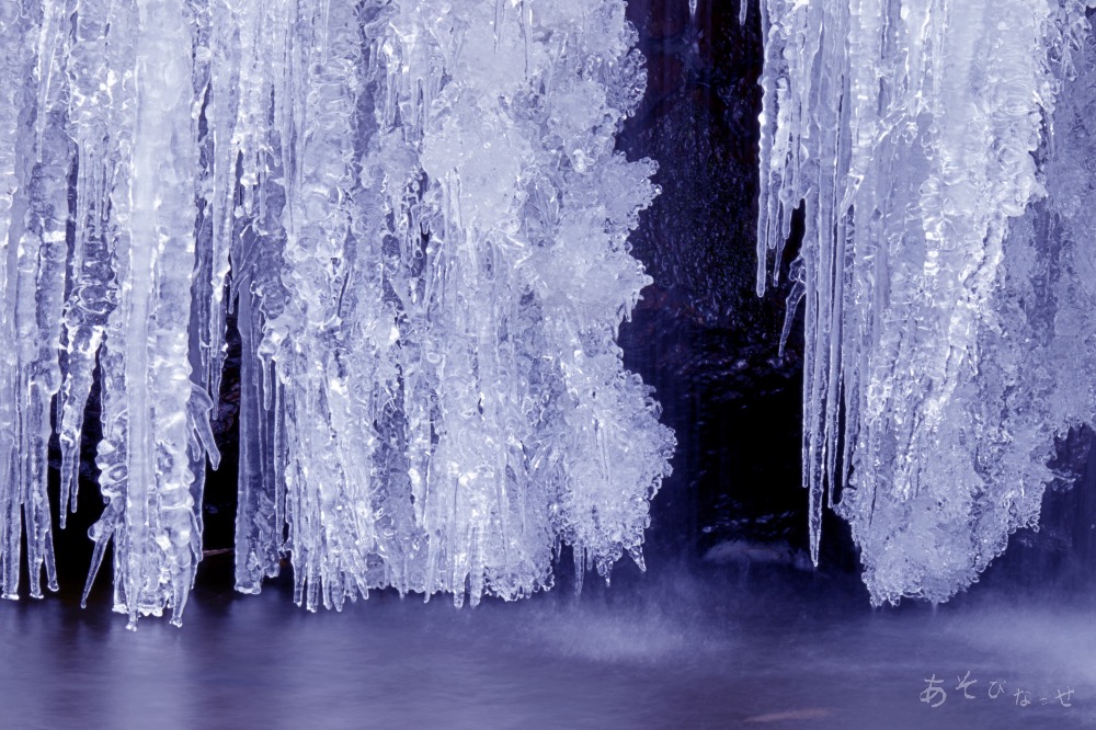 古閑の滝の氷瀑